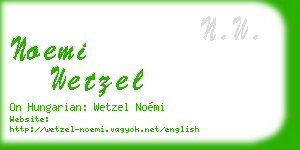 noemi wetzel business card